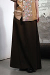 AVIVA JIFEI XUE low-waist A-line long skirt FW23-AMS-BR